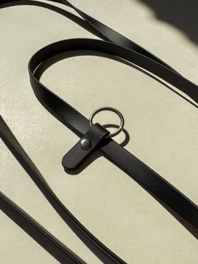 Biotano pavadėlis 16mm BLACK MULTI