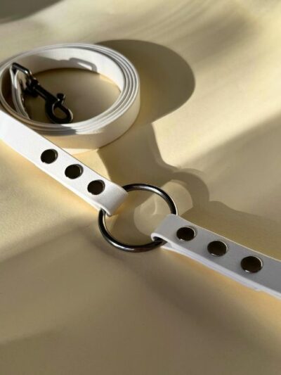 Modernus biotano pavadėlis WHITE CLASSIC