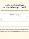 Antkaklio dydis