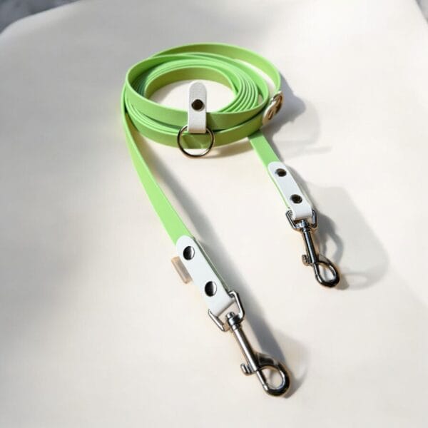 žalias BioThane pavadėlis