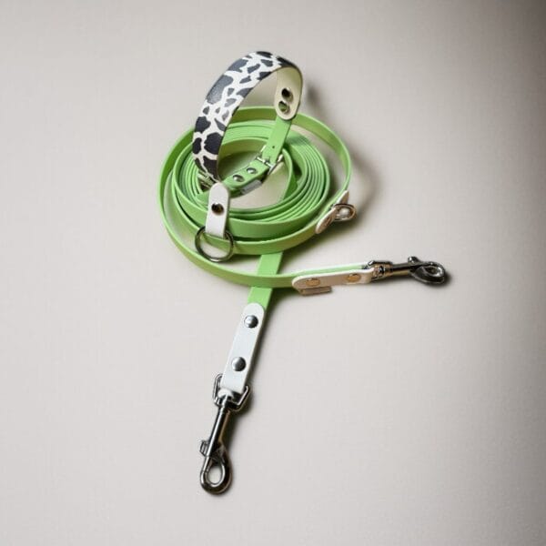 stroberi-green-rinkinys-1 Antkaklis ir pavadėlis